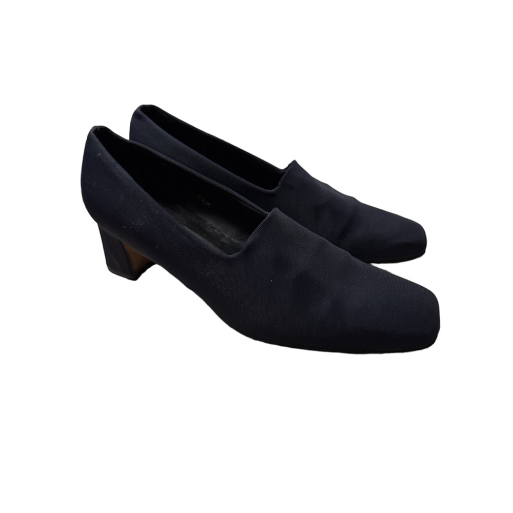 Vintage Evan-Picone Navy Blue Flats & Loafers Size 9.5